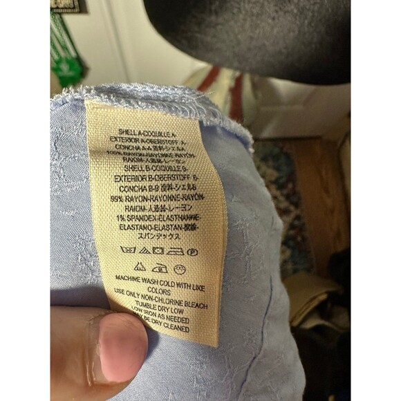 Free People Light Blue Button Down Shirt - Picture 5 of 5